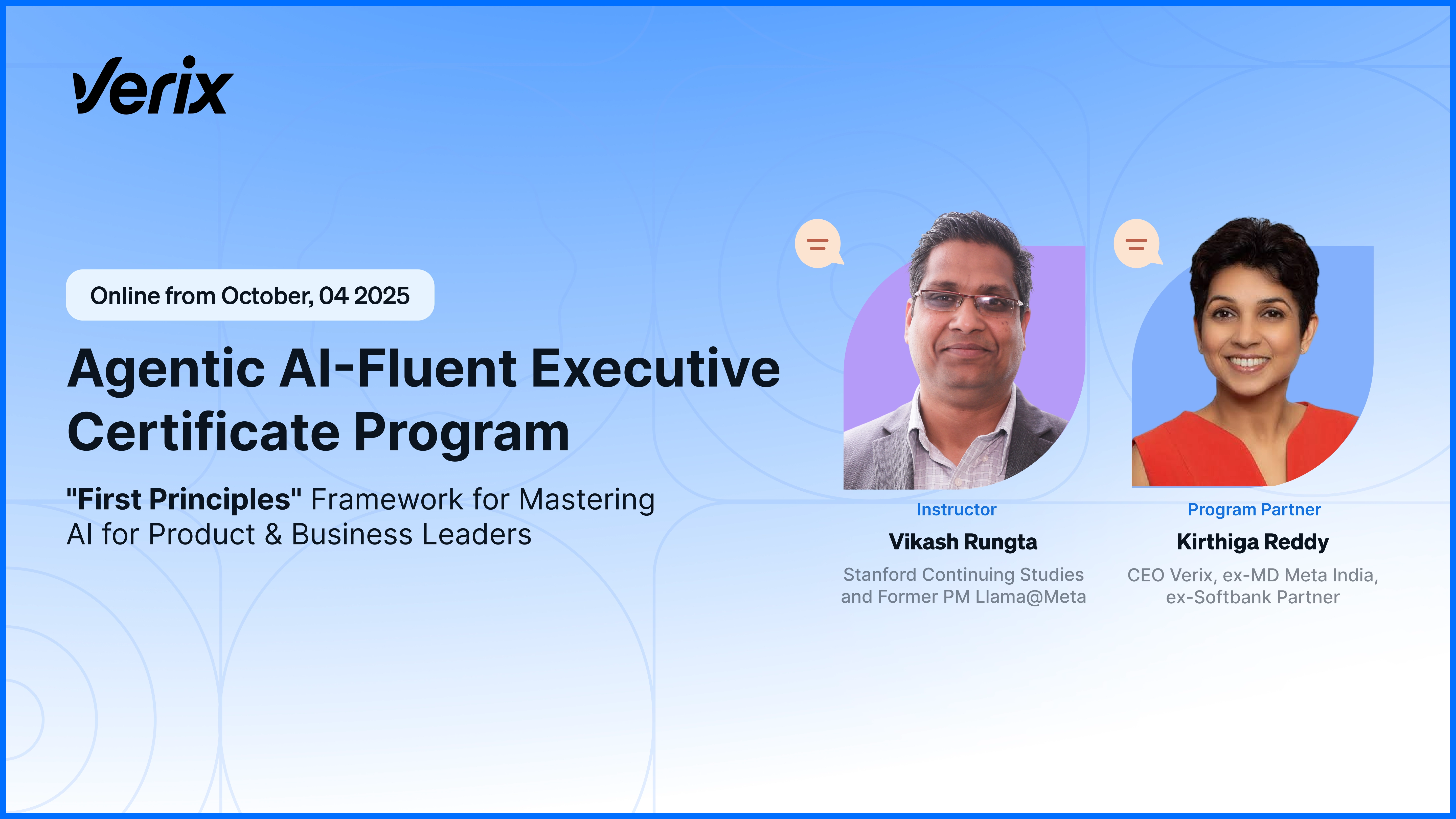 Agentic AI-Fluent Executive Certificate Program